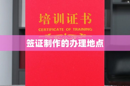 南投签证制作的办理地点
