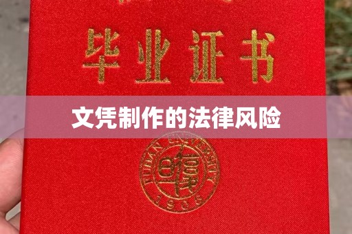 南投文凭制作的法律风险