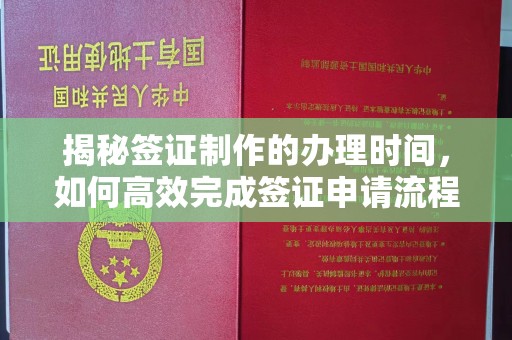 南投揭秘签证制作的办理时间，如何高效完成签证申请流程
