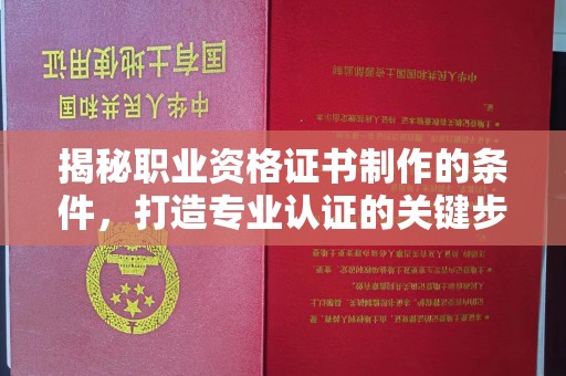 南投揭秘职业资格证书制作的条件，打造专业认证的关键步骤